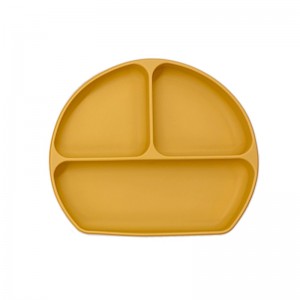 Silikonové rozdělené talíře pro shovívavé talíř, batole batole, BPA zdarma
